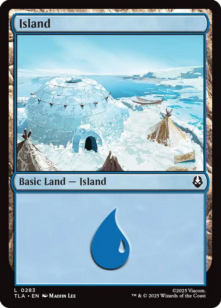 2025 Magic: The Gathering: Avatar: The Last Airbender (TLA) - Island 0283 (#283, Land)