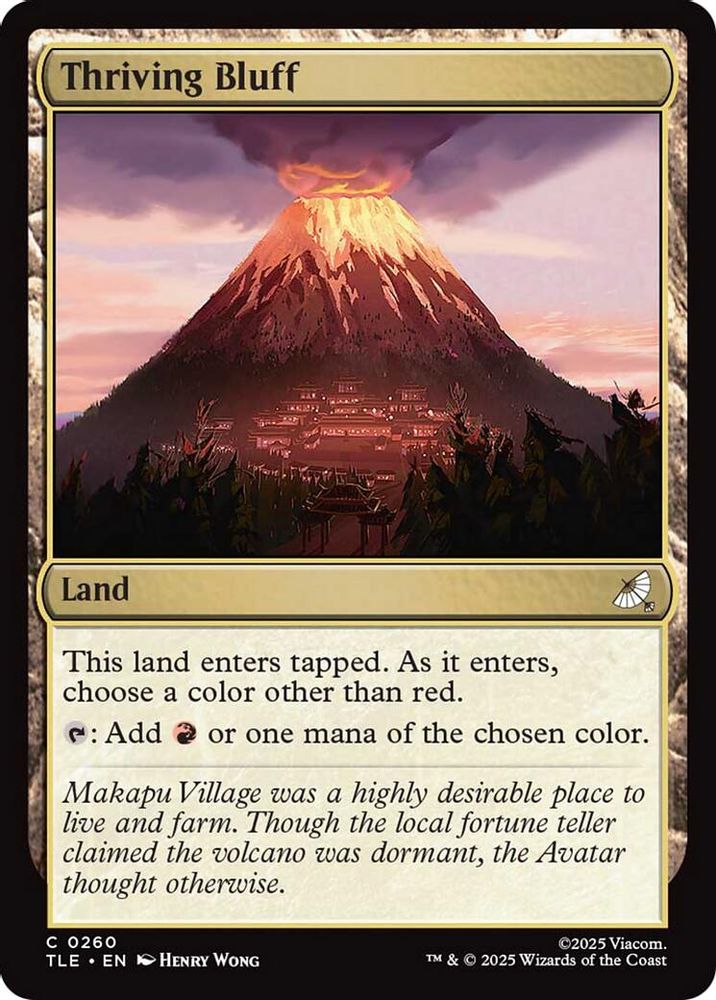 2025 Magic: The Gathering: Avatar: The Last Airbender: Eternal-Legal (TLE) - Thriving Bluff (#260, Common) (, Near Mint)