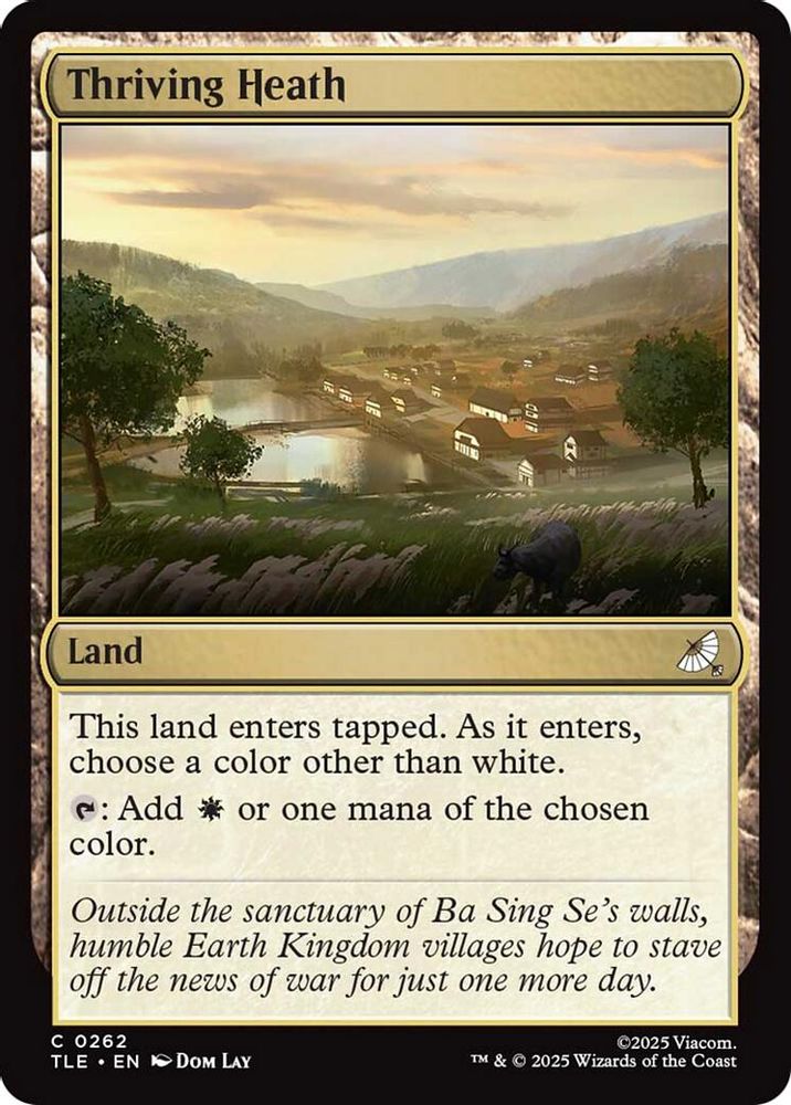 2025 Magic: The Gathering: Avatar: The Last Airbender: Eternal-Legal (TLE) - Thriving Heath (#262, Common) (, Near Mint)