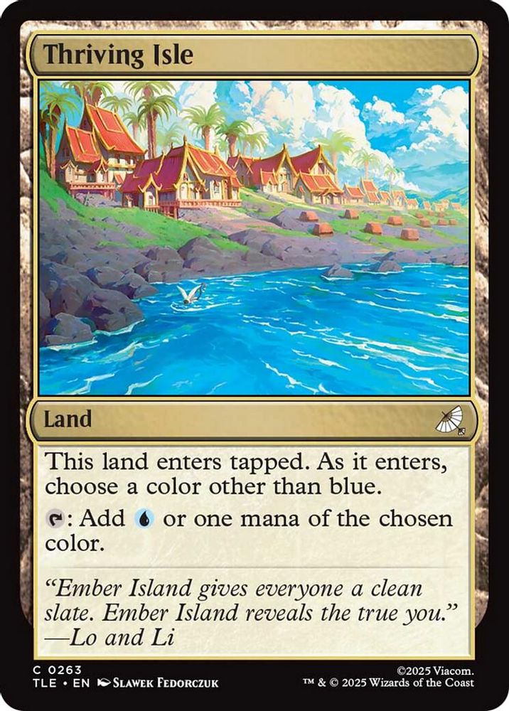 2025 Magic: The Gathering: Avatar: The Last Airbender: Eternal-Legal (TLE) - Thriving Isle (#263, Common) (, Near Mint)
