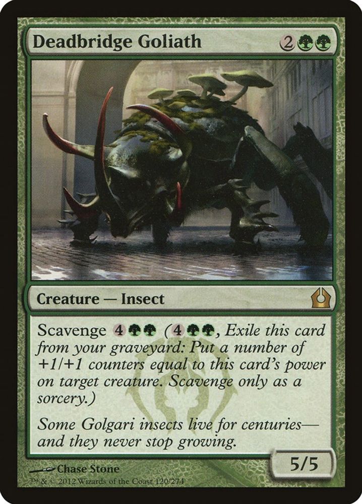 2012 Magic: The Gathering: Return to Ravnica (RTR) - Deadbridge Goliath (#120, Rare) (, Near Mint)