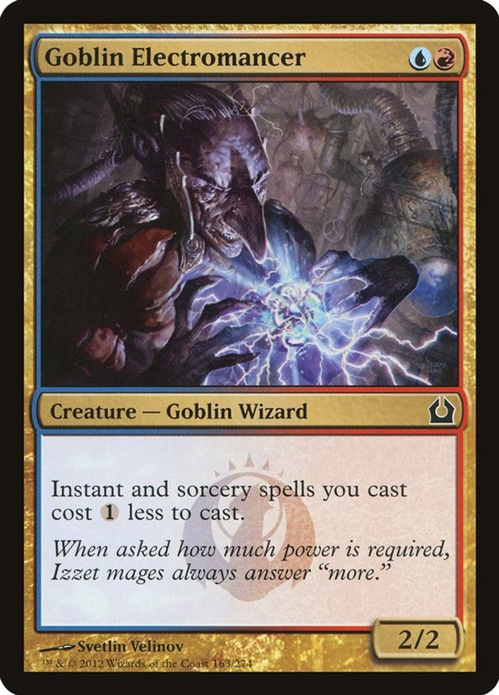 2012 Magic: The Gathering: Return to Ravnica (RTR) - Goblin Electromancer (#163, Common) (, Near Mint)