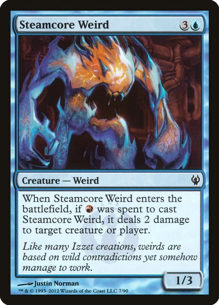 2012 Magic: The Gathering: Duel Decks: Izzet vs. Golgari (DDJ) - Steamcore Weird (#7, Common) (, Near Mint)