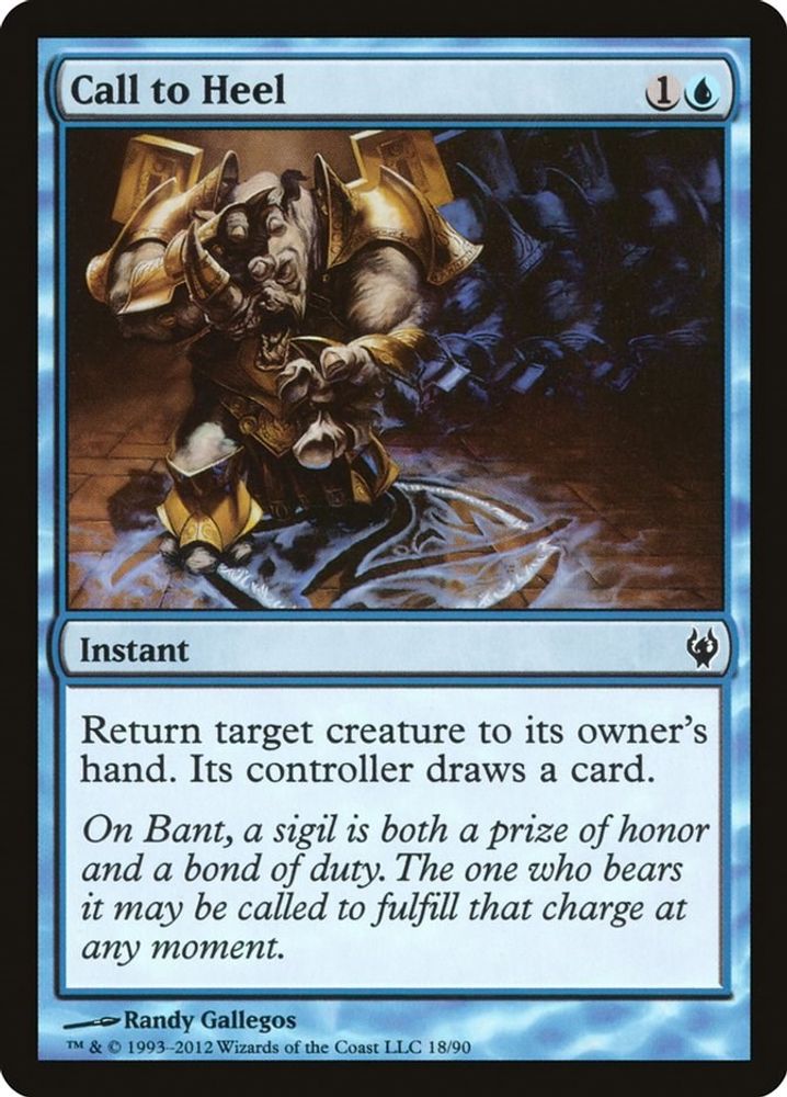 2012 Magic: The Gathering: Duel Decks: Izzet vs. Golgari (DDJ) - Call to Heel (#18, Common) (, Near Mint)