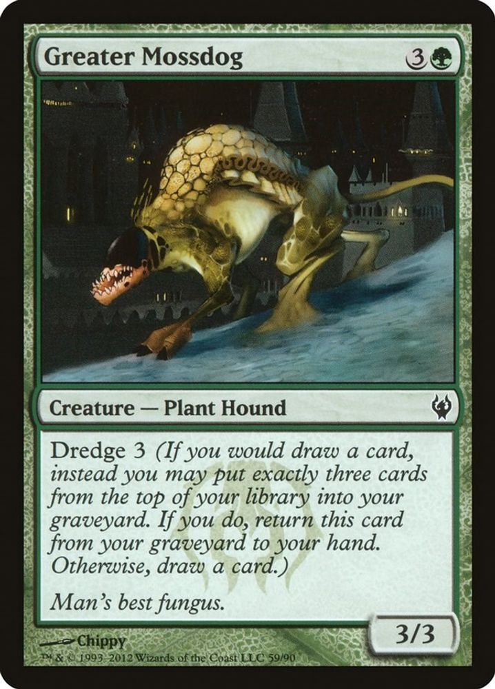 2012 Magic: The Gathering: Duel Decks: Izzet vs. Golgari (DDJ) - Greater Mossdog (#59, Common) (, Near Mint)