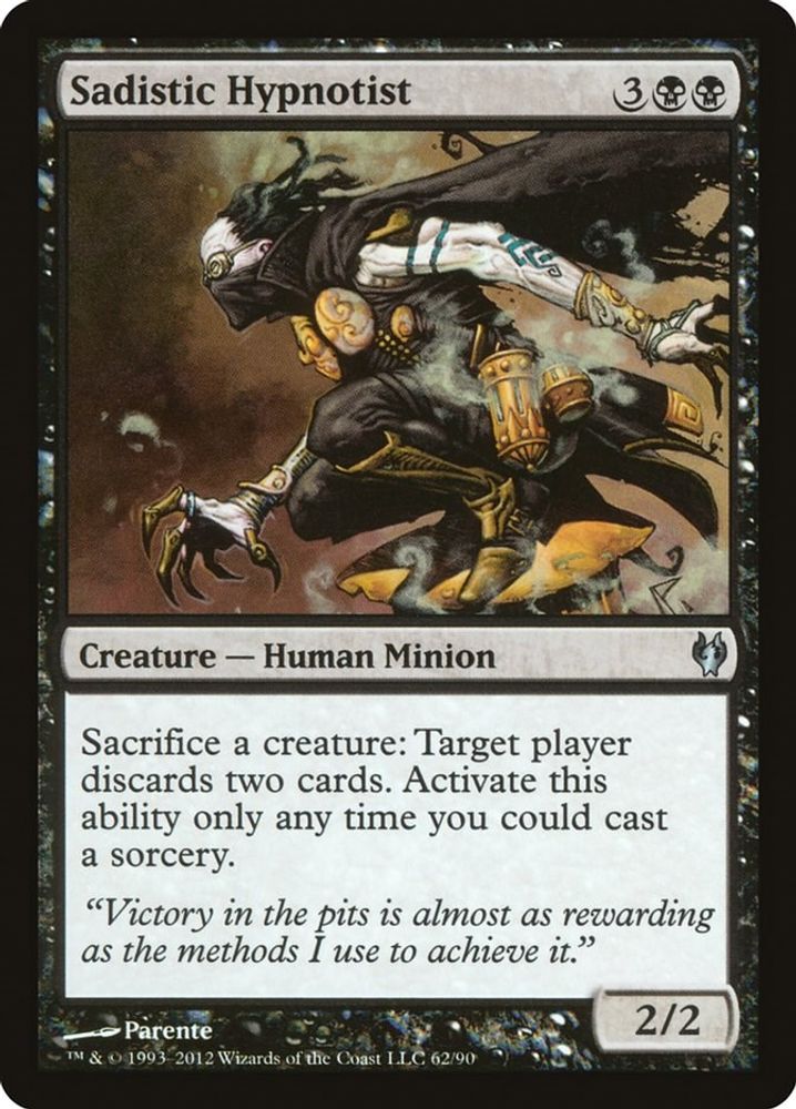 2012 Magic: The Gathering: Duel Decks: Izzet vs. Golgari (DDJ) - Sadistic Hypnotist (#62, Uncommon) (, Near Mint)