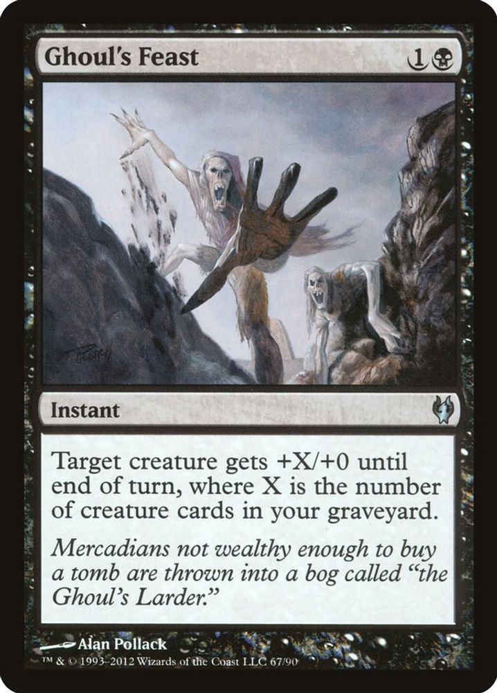 2012 Magic: The Gathering: Duel Decks: Izzet vs. Golgari (DDJ) - Ghouls Feast (#67, Uncommon) (, Near Mint)