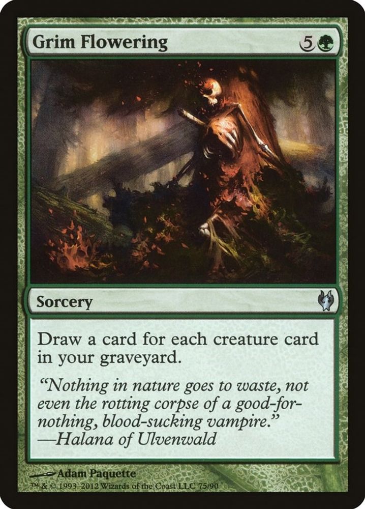 2012 Magic: The Gathering: Duel Decks: Izzet vs. Golgari (DDJ) - Grim Flowering (#75, Uncommon) (, Near Mint)