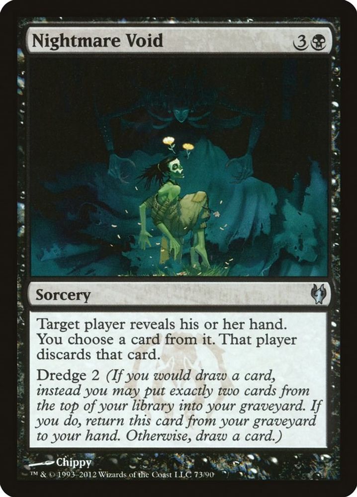 2012 Magic: The Gathering: Duel Decks: Izzet vs. Golgari (DDJ) - Nightmare Void (#73, Uncommon) (, Near Mint)