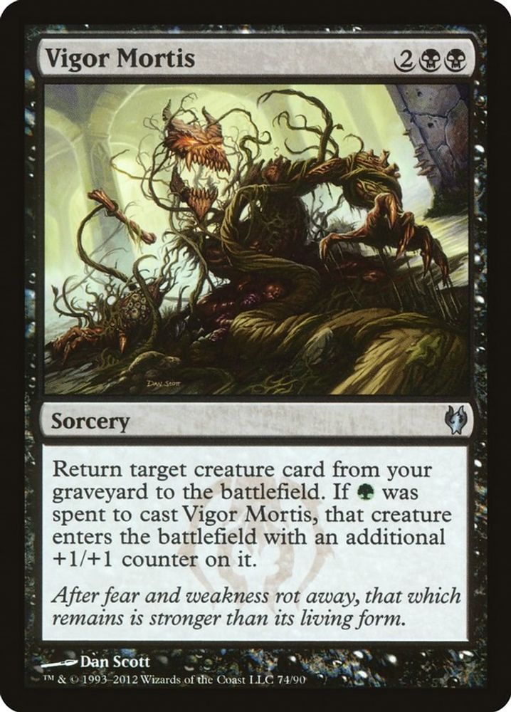 2012 Magic: The Gathering: Duel Decks: Izzet vs. Golgari (DDJ) - Vigor Mortis (#74, Uncommon) (, Near Mint)