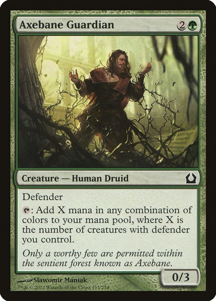 2012 Magic: The Gathering: Return to Ravnica (RTR) - Axebane Guardian (#115, Common) (, Near Mint)