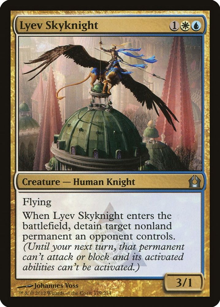 2012 Magic: The Gathering: Return to Ravnica (RTR) - Lyev Skyknight (#179, Uncommon) (, Near Mint)