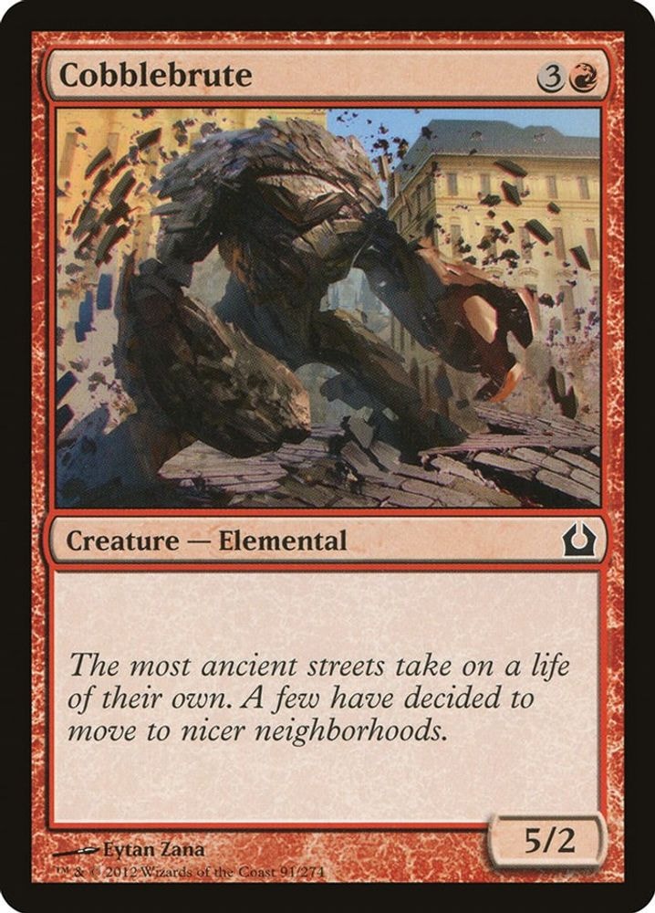 2012 Magic: The Gathering: Return to Ravnica (RTR) - Cobblebrute (#91, Common) (, Near Mint)