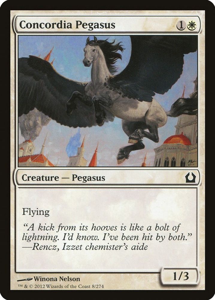 2012 Magic: The Gathering: Return to Ravnica (RTR) - Concordia Pegasus (#8, Common) (, Near Mint)