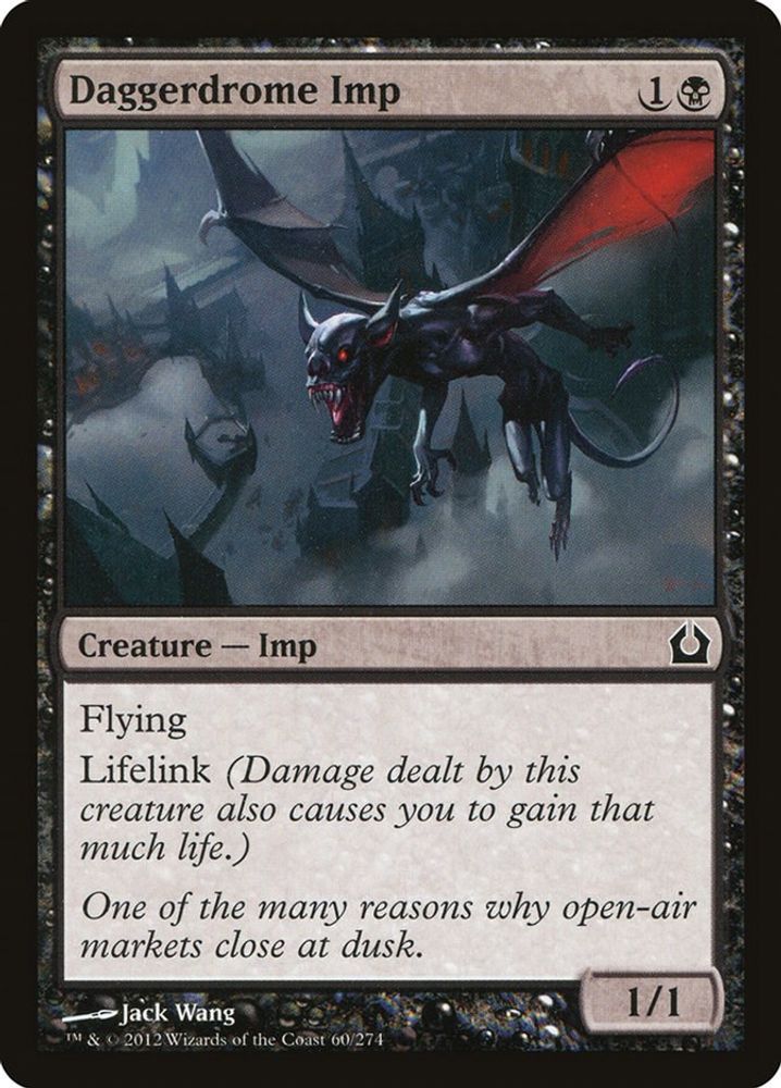 2012 Magic: The Gathering: Return to Ravnica (RTR) - Daggerdrome Imp (#60, Common) (, Near Mint)