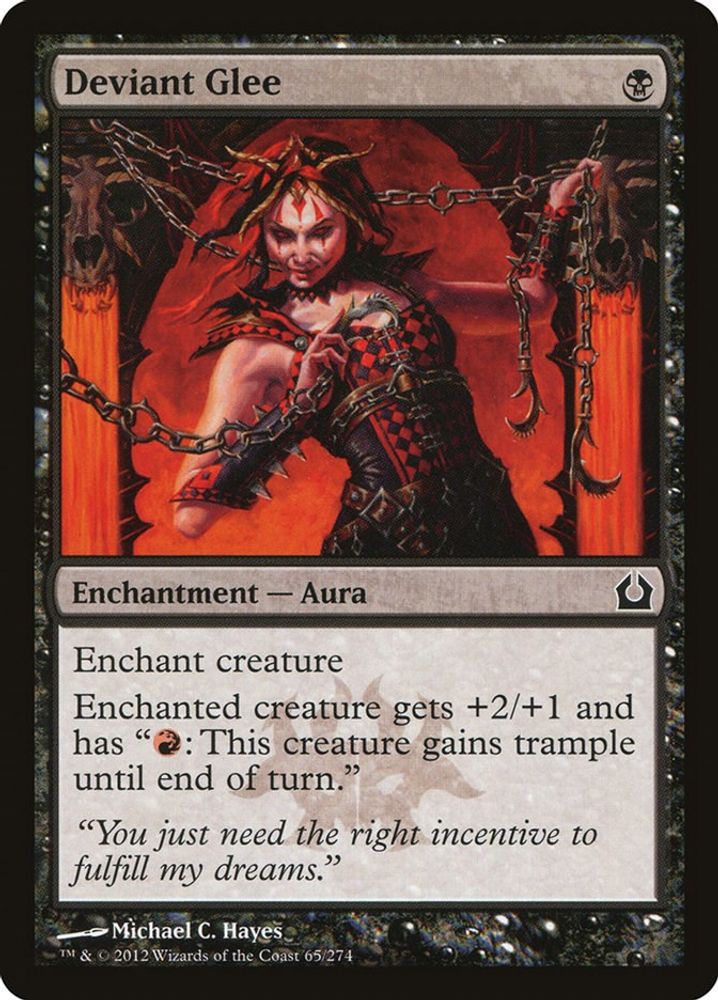2012 Magic: The Gathering: Return to Ravnica (RTR) - Deviant Glee (#65, Common) (, Near Mint)