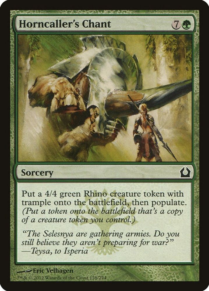 2012 Magic: The Gathering: Return to Ravnica (RTR) - Horncallers Chant (#128, Common) (, Near Mint)