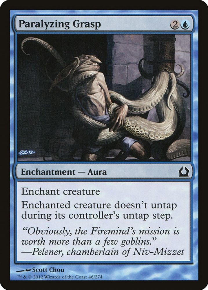 2012 Magic: The Gathering: Return to Ravnica (RTR) - Paralyzing Grasp (#46, Common) (, Near Mint)