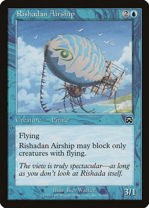 1999 Magic: The Gathering: Mercadian Masques (MMQ) - Rishadan Airship (#91, Common) (, Near Mint)