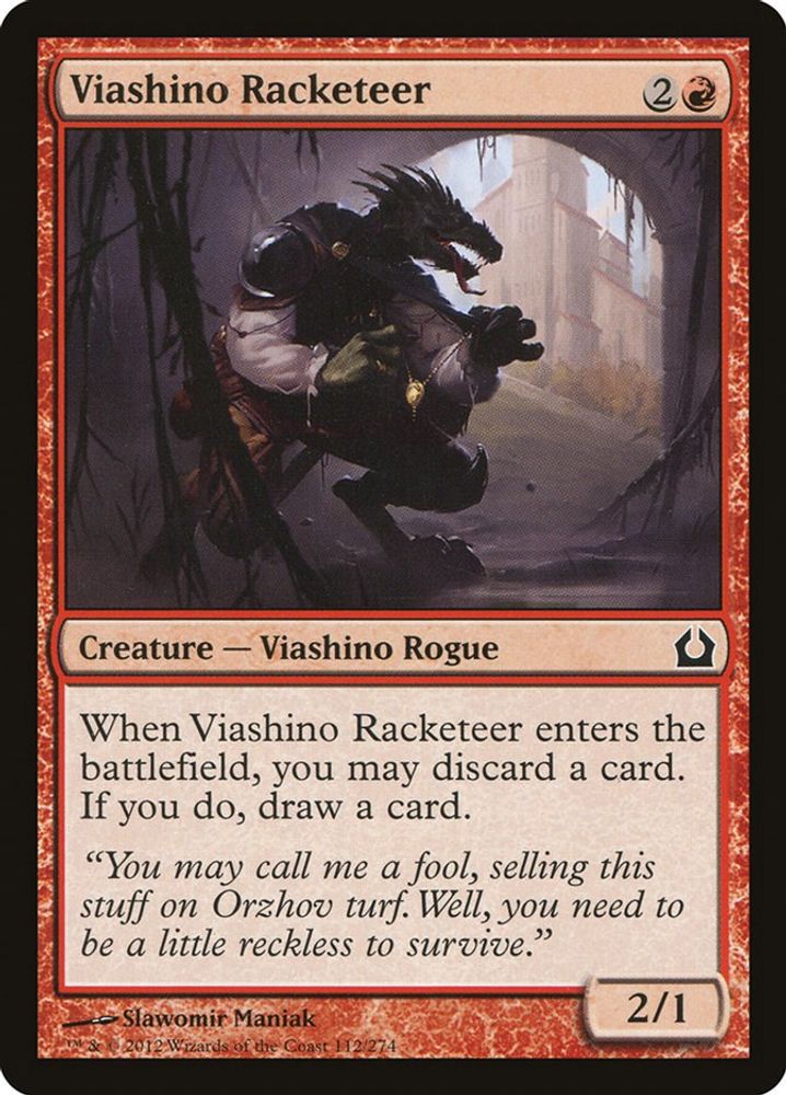2012 Magic: The Gathering: Return to Ravnica (RTR) - Viashino Racketeer (#112, Common) (, Near Mint)