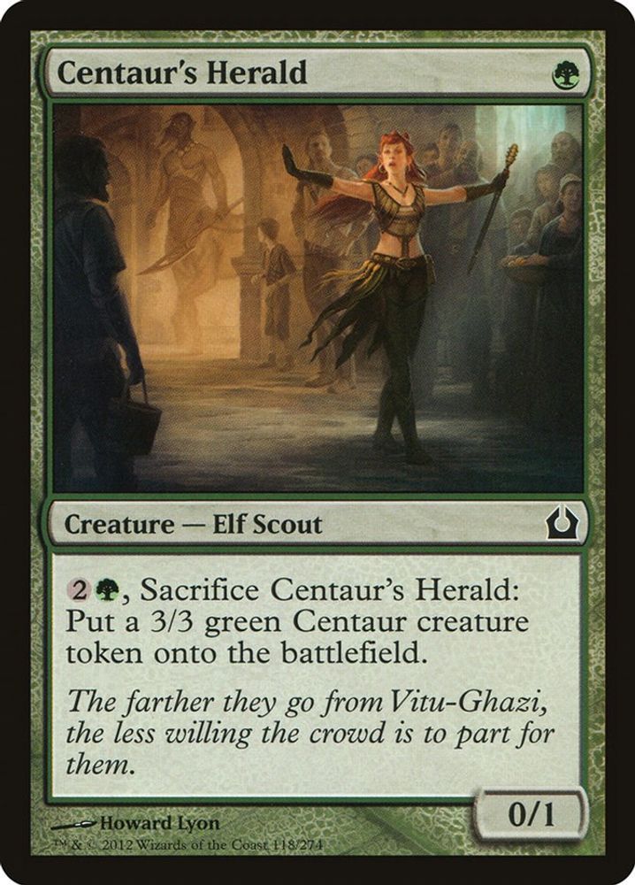 2012 Magic: The Gathering: Return to Ravnica (RTR) - Centaurs Herald (#118, Common) (, Near Mint)