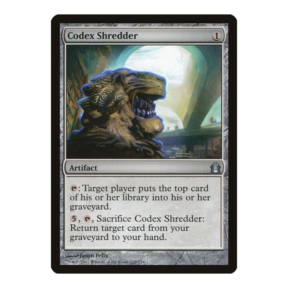 2012 Magic: The Gathering: Return to Ravnica (RTR) - Codex Shredder (#228, Uncommon) (, Near Mint)