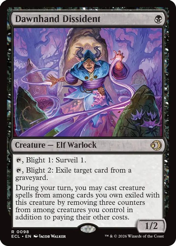 2026 Magic: The Gathering: Lorwyn Eclipsed (ECL) - Dawnhand Dissident (#98, Rare) (, Near Mint)