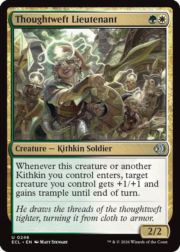 2026 Magic: The Gathering: Lorwyn Eclipsed (ECL) - Thoughtweft Lieutenant (#246, Uncommon) (, Near Mint)