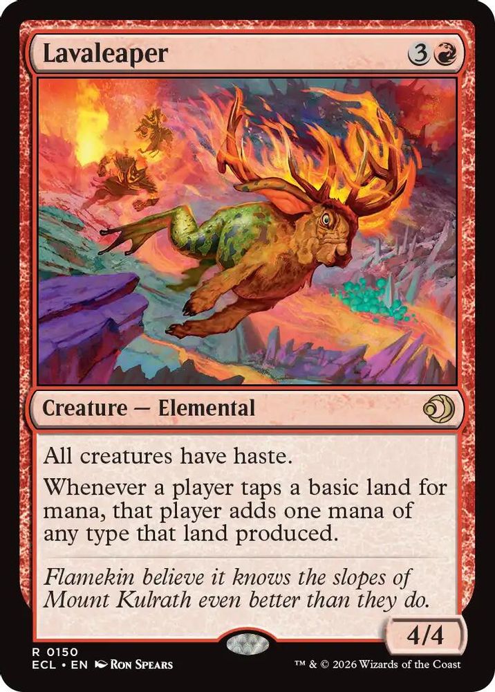 2026 Magic: The Gathering: Lorwyn Eclipsed (ECL) - Lavaleaper (#150, Rare)