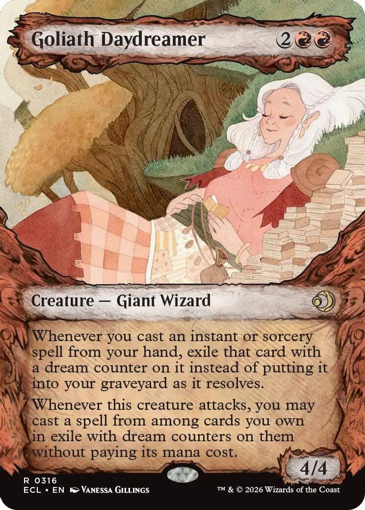 2026 Magic: The Gathering: Lorwyn Eclipsed (ECL) - Goliath Daydreamer Showcase (#316, Rare) (, Near Mint)