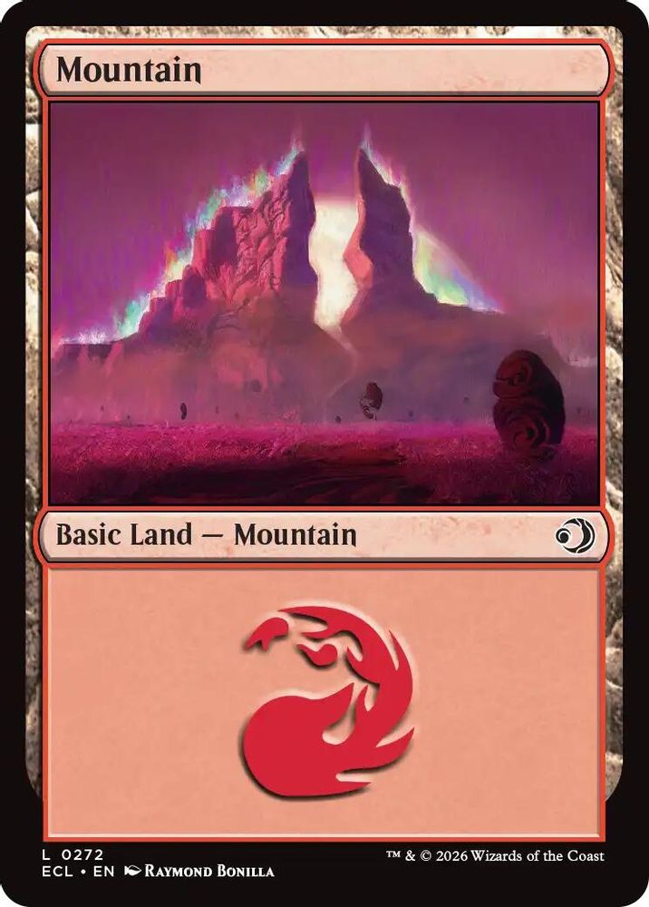 2026 Magic: The Gathering: Lorwyn Eclipsed (ECL) - Mountain 0272 (#272, Land)