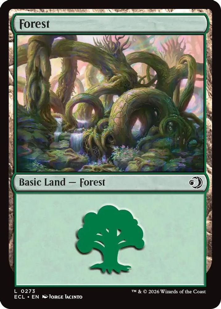 2026 Magic: The Gathering: Lorwyn Eclipsed (ECL) - Forest 0273 (#273, Land)