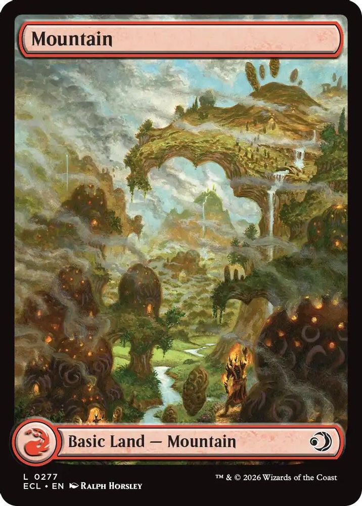 2026 Magic: The Gathering: Lorwyn Eclipsed (ECL) - Mountain 0277 (#277, Land) (, Near Mint)