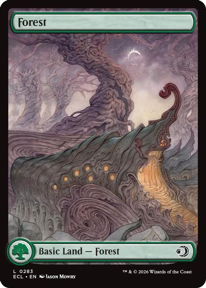 2026 Magic: The Gathering: Lorwyn Eclipsed (ECL) - Forest 0283 (#283, Land) (, Near Mint)