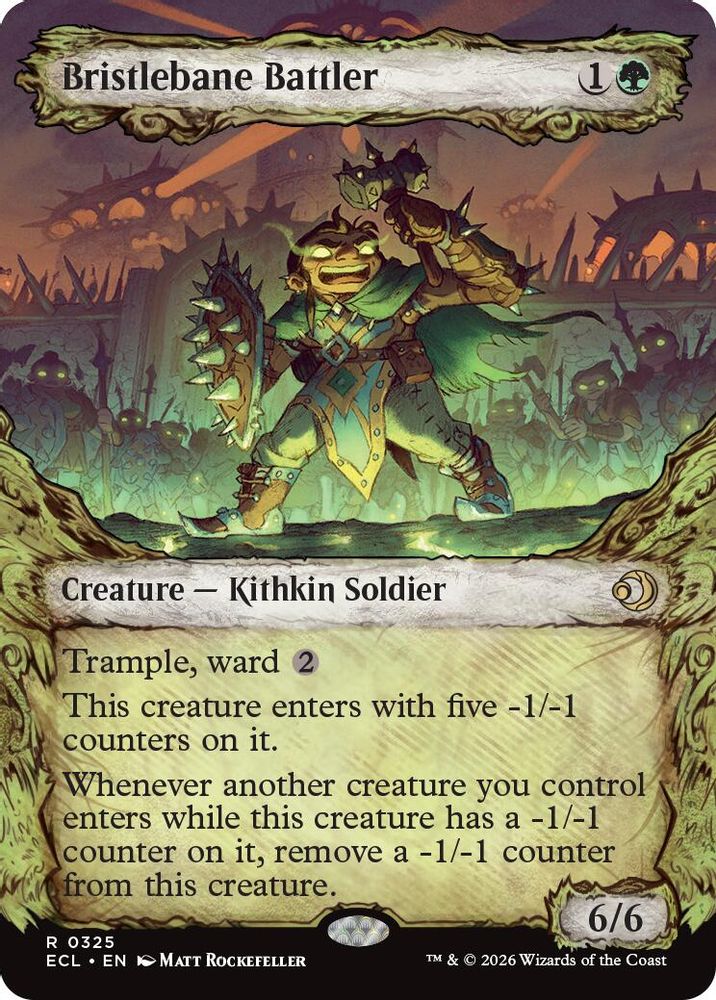 2026 Magic: The Gathering: Lorwyn Eclipsed (ECL) - Bristlebane Battler Showcase (#325, Rare) (, Near Mint)