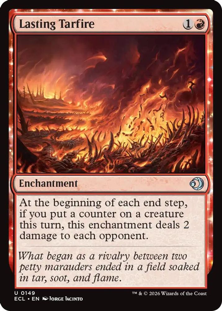 2026 Magic: The Gathering: Lorwyn Eclipsed (ECL) - Lasting Tarfire (#149, Uncommon)