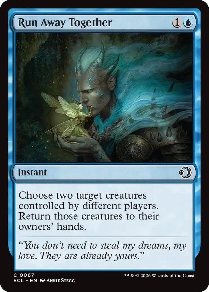 2026 Magic: The Gathering: Lorwyn Eclipsed (ECL) - Run Away Together (#67, Common) (, Near Mint)