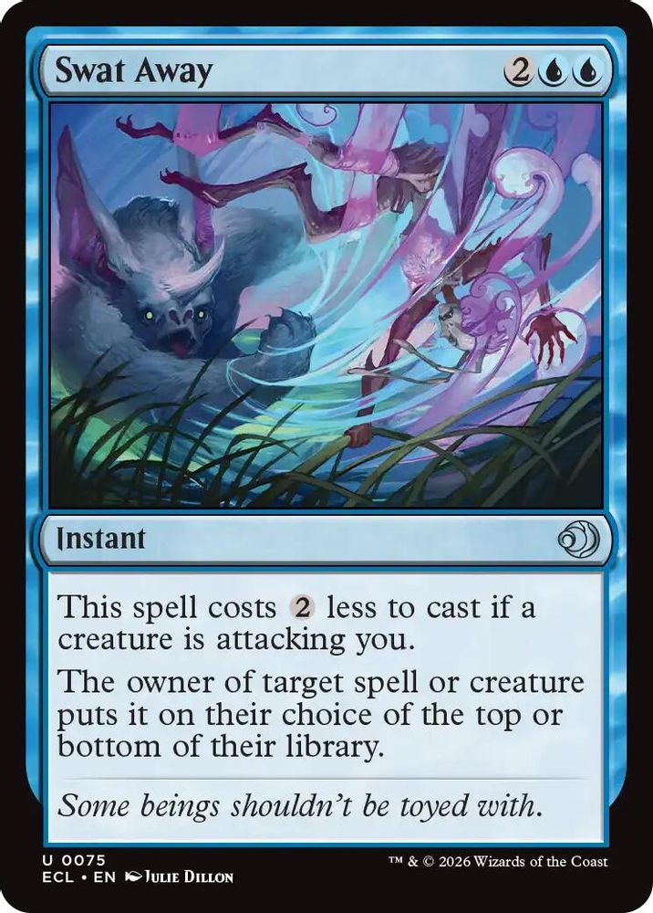 2026 Magic: The Gathering: Lorwyn Eclipsed (ECL) - Swat Away (#75, Uncommon) (, Near Mint)