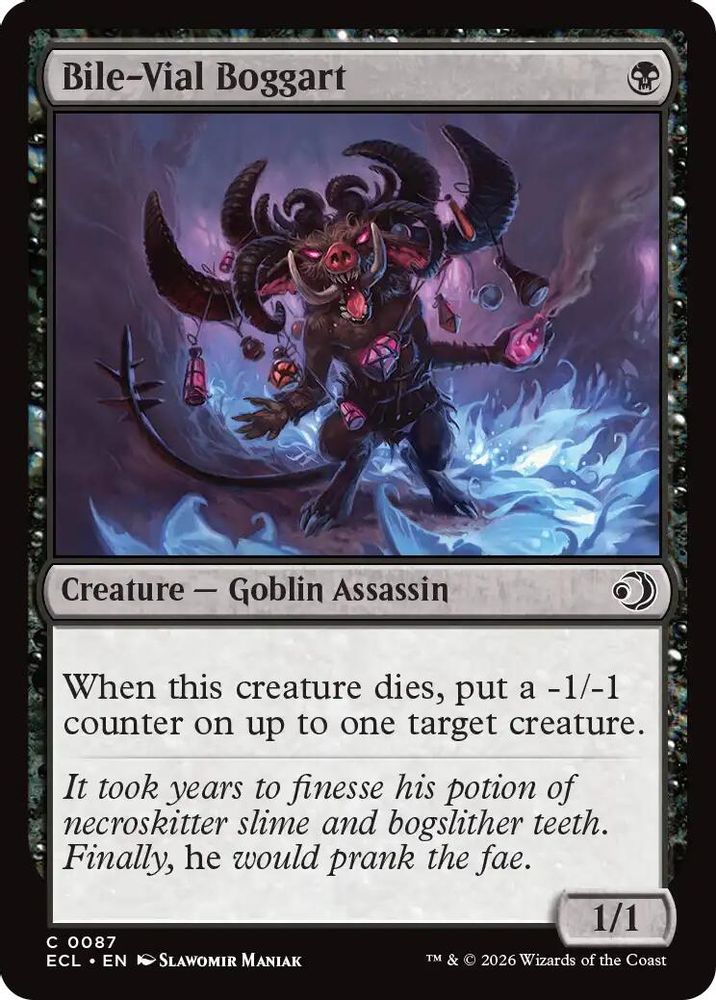 2026 Magic: The Gathering: Lorwyn Eclipsed (ECL) - Bile Vial Boggart (#87, Common) (, Near Mint)