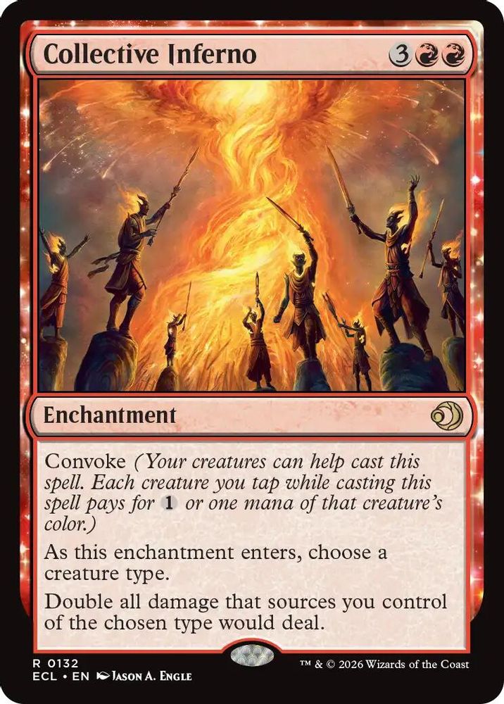 2026 Magic: The Gathering: Lorwyn Eclipsed (ECL) - Collective Inferno (#132, Rare) (, Near Mint)