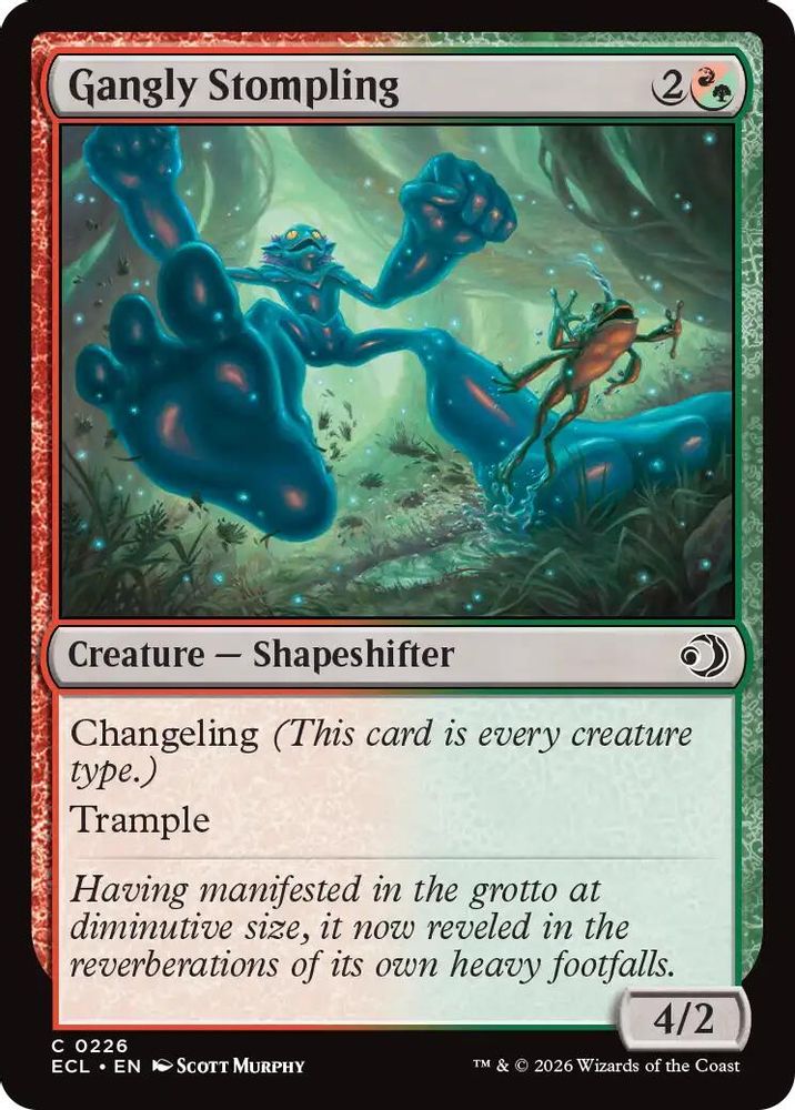 2026 Magic: The Gathering: Lorwyn Eclipsed (ECL) - Gangly Stompling (#226, Common)