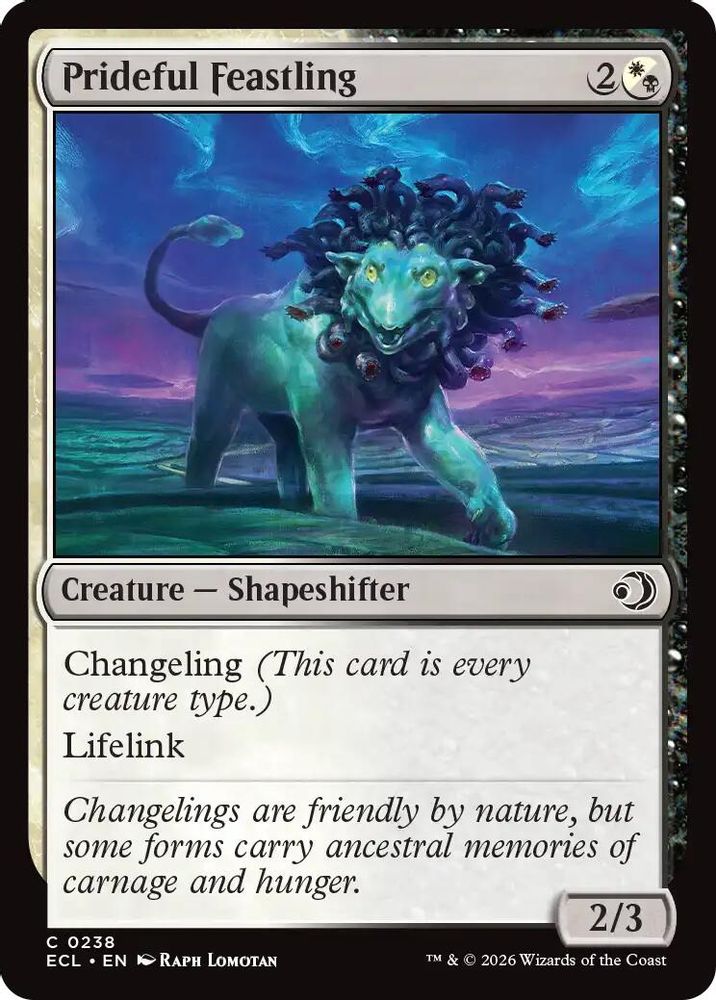 2026 Magic: The Gathering: Lorwyn Eclipsed (ECL) - Prideful Feastling (#238, Common) (, Near Mint)