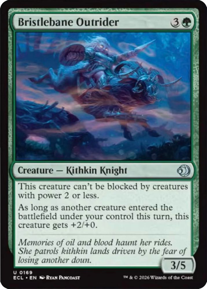 2026 Magic: The Gathering: Lorwyn Eclipsed (ECL) - Bristlebane Outrider (#169, Uncommon) (, Near Mint)