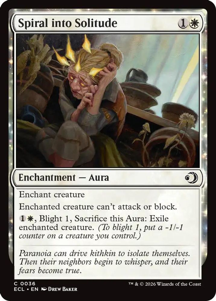 2026 Magic: The Gathering: Lorwyn Eclipsed (ECL) - Spiral into Solitude (#36, Common)