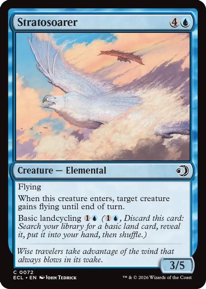 2026 Magic: The Gathering: Lorwyn Eclipsed (ECL) - Stratosoarer (#72, Common)