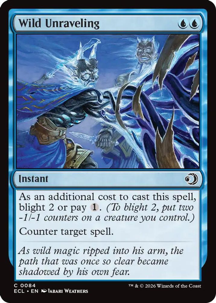 2026 Magic: The Gathering: Lorwyn Eclipsed (ECL) - Wild Unraveling (#84, Common)