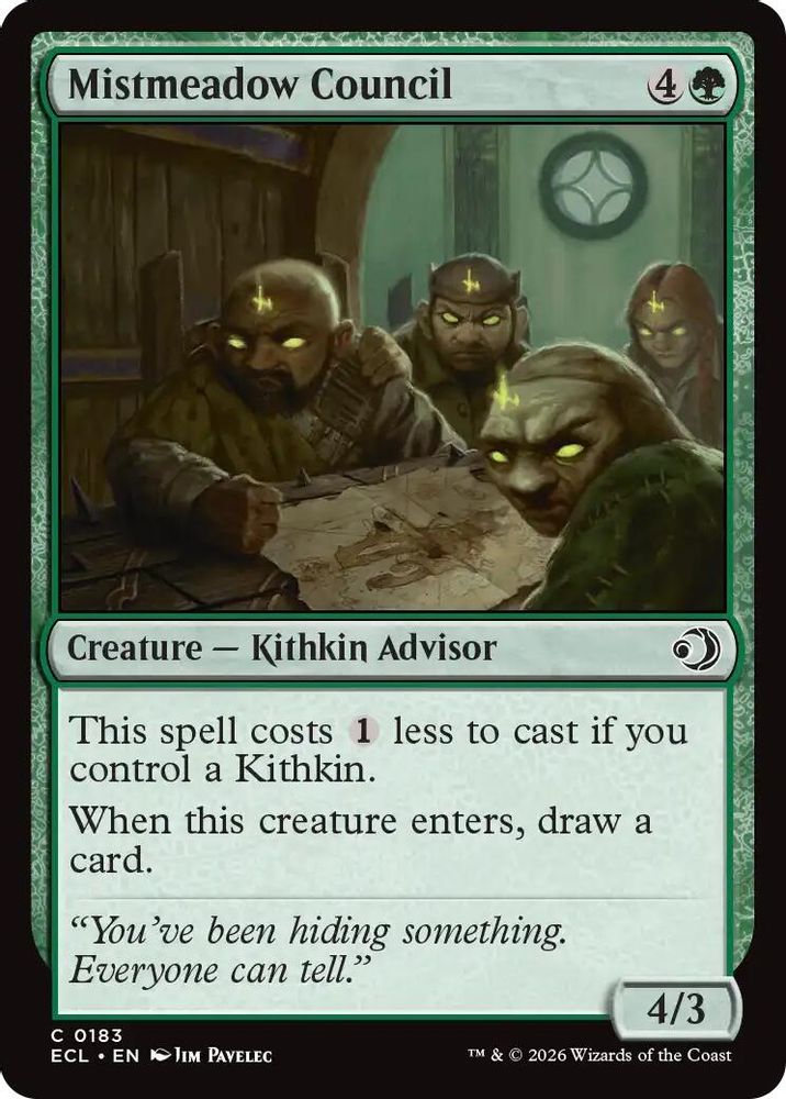 2026 Magic: The Gathering: Lorwyn Eclipsed (ECL) - Mistmeadow Council (#183, Common) (, Near Mint)