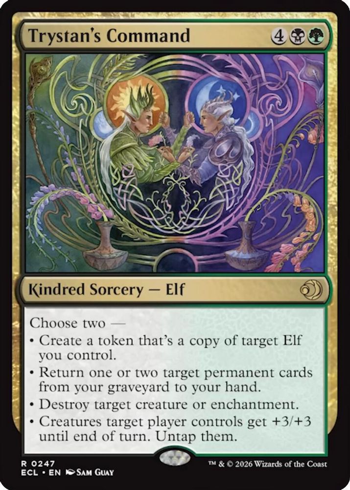 2026 Magic: The Gathering: Lorwyn Eclipsed (ECL) - Trystans Command (#247, Rare) (, Near Mint)