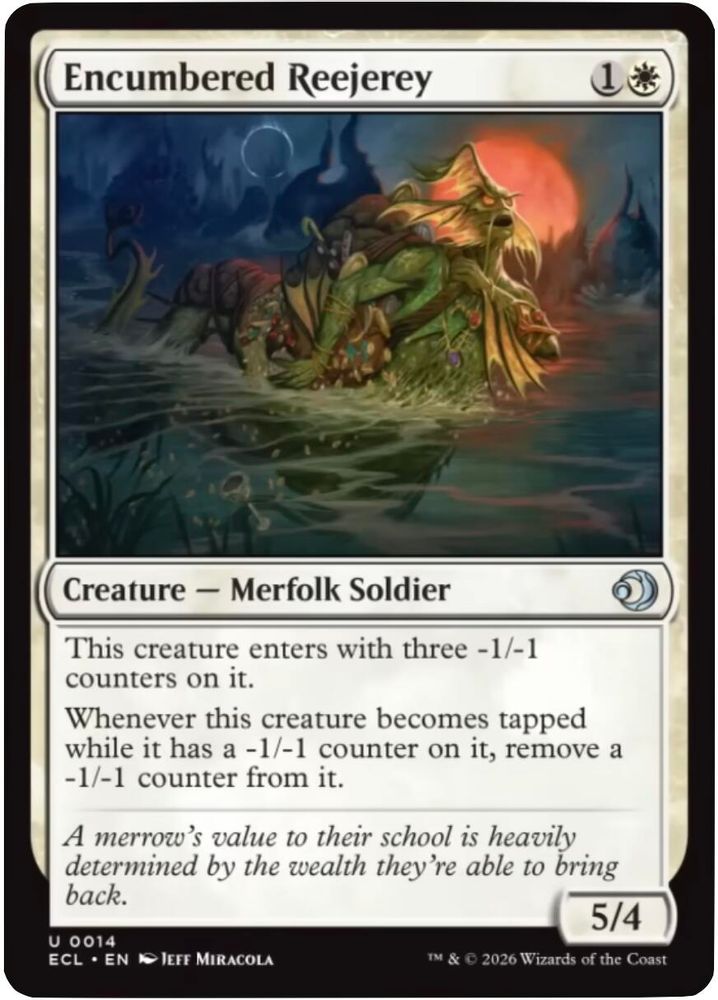 2026 Magic: The Gathering: Lorwyn Eclipsed (ECL) - Encumbered Reejerey (#14, Uncommon) (, Near Mint)