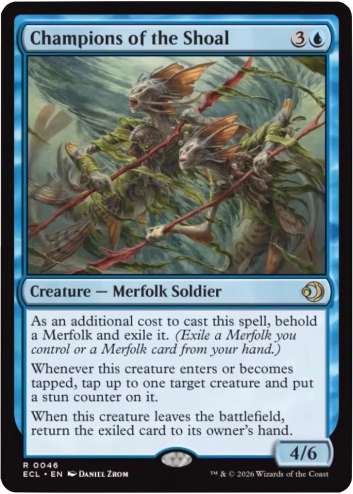 2026 Magic: The Gathering: Lorwyn Eclipsed (ECL) - Champions of the Shoal (#46, Rare) (, Near Mint)